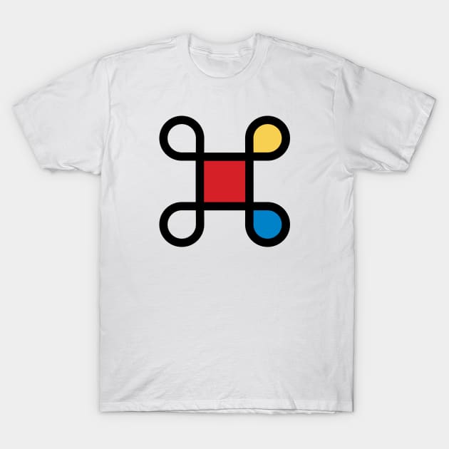 Mondrian in Command T-Shirt by Pixels & Paper